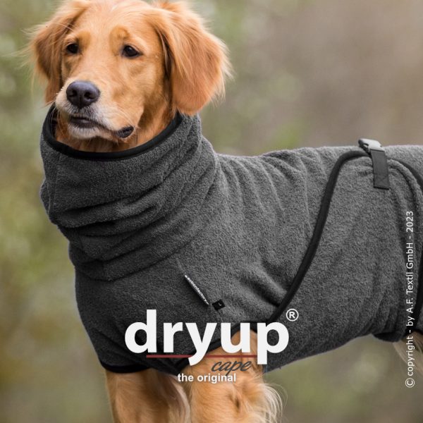 dryup®cape ANTHRACITE - Der original Hundebademantel  - Grösse L – Bild 4