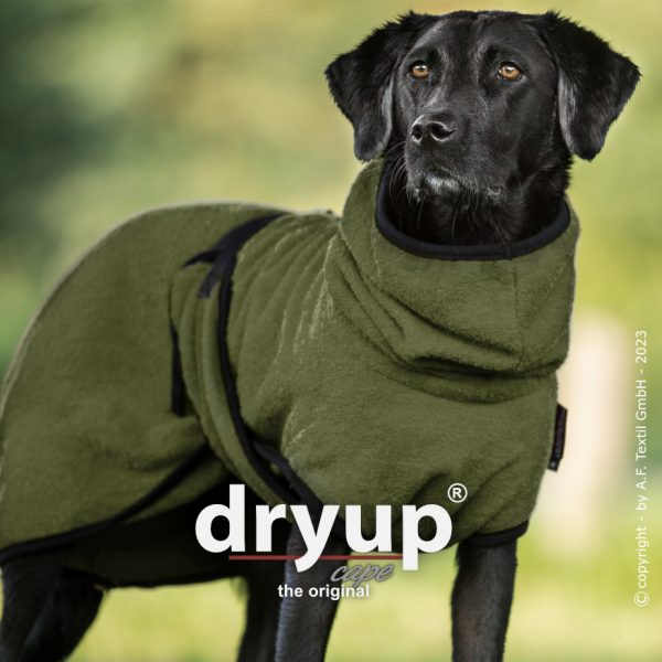 dryup®cape MOOS - Der original Hundebademantel  - Grösse M – Bild 3