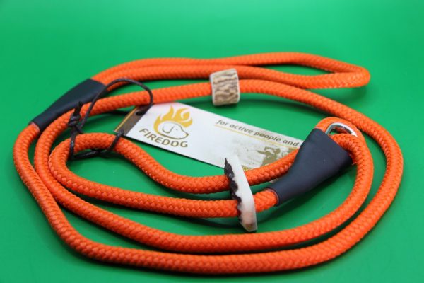 Firedog Moxon Retrieverleine mit Doppelzugstop - 8mm - 130cm - orange