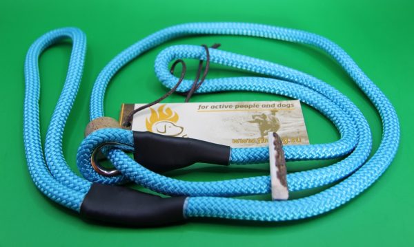 Firedog Moxon Retrieverleine mit Doppelzugstop - 8mm - 130cm - aqua blau