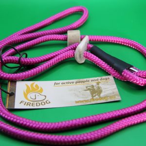 Firedog Moxon Retrieverleine mit Doppelzugstop - 8mm - 130cm - pink