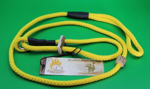 Firedog Moxon Retrieverleine mit Doppelzugstop - 8mm - 130cm - gelb