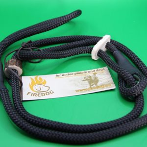 Firedog Moxon Retrieverleine mit Doppelzugstop - 8mm - 130cm - schwarz