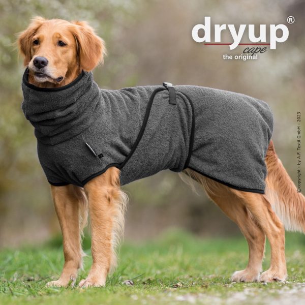 dryup®cape ANTHRACITE - Der original Hundebademantel  - Grösse L – Bild 3