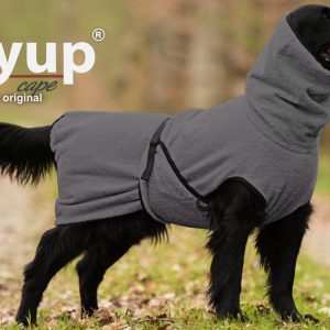 dryup®cape ANTHRACITE - Der original Hundebademantel  - Grösse L