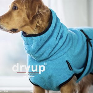 dryup®cape CYAN - Der original Hundebademantel  - Grösse S
